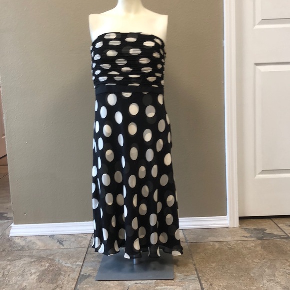 Ann Taylor Dresses & Skirts - ⭐️Ann Taylor Polka Dot Chiffon Dress
